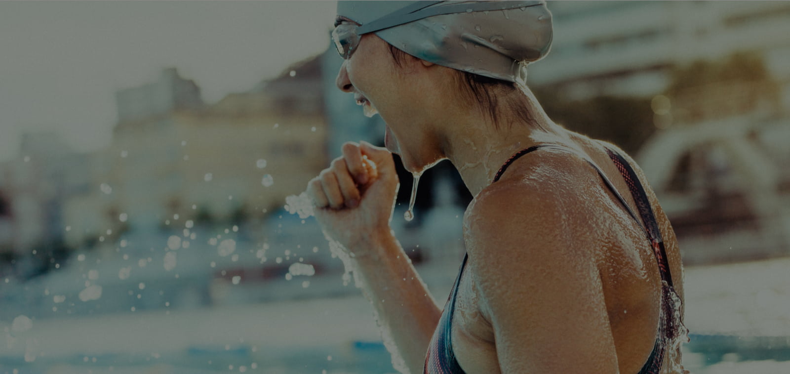 young woman swimmer