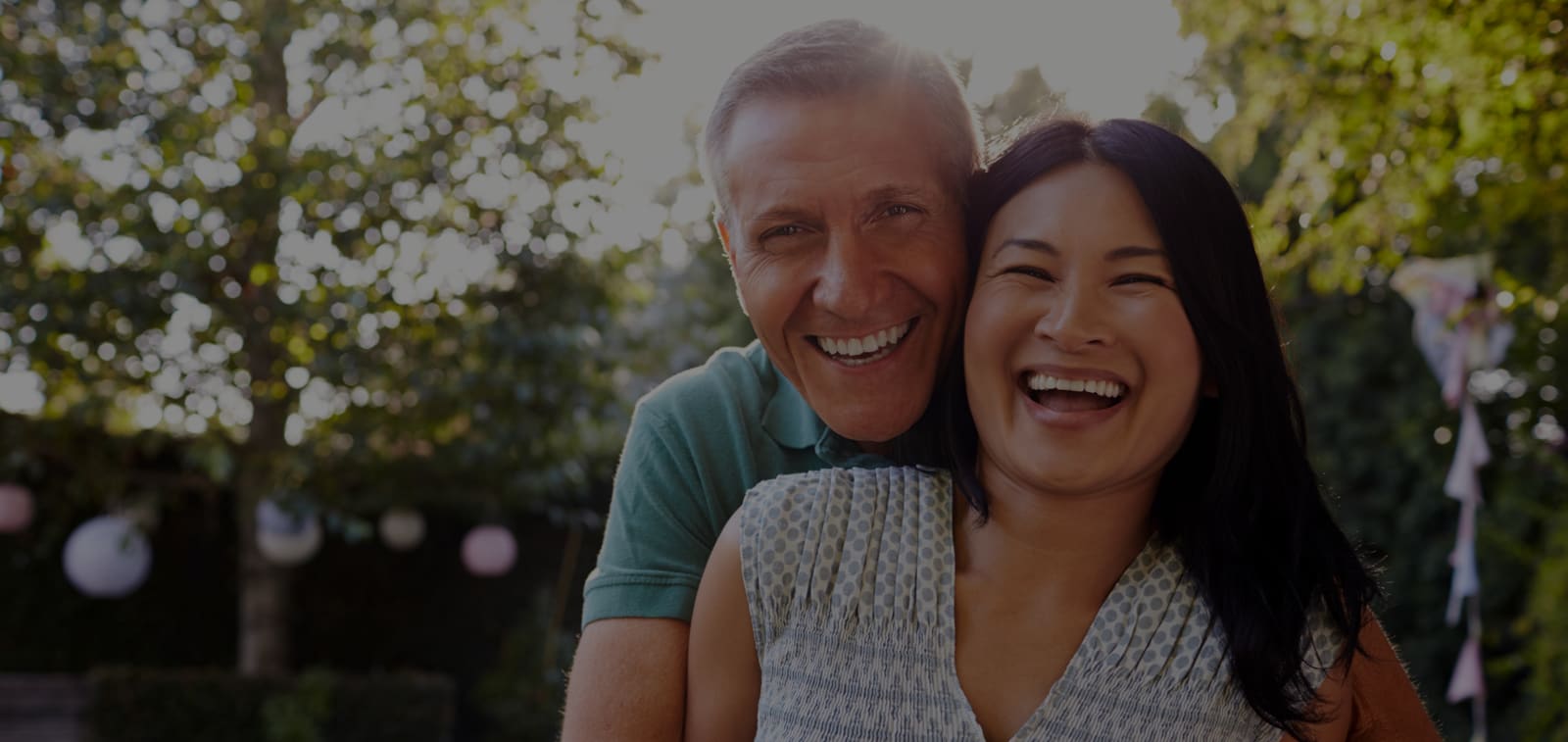 happy middle aged couple