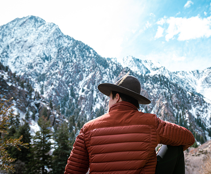 man views mountains with new lasik corrected vision