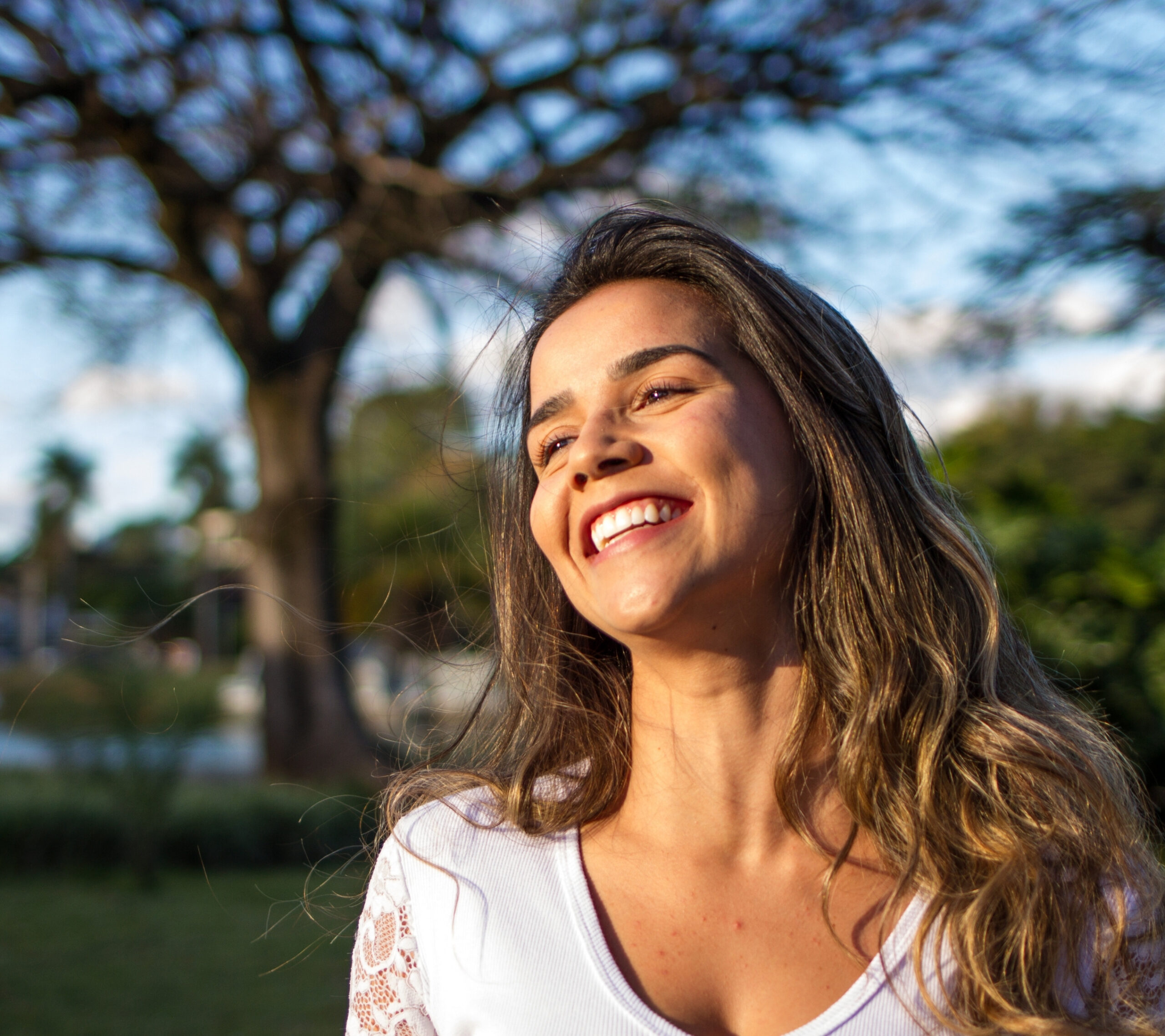Young woman smiling