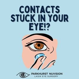contacts stuck in your eye blog post graphic
