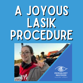 Joy is happer with her LASIK procedure