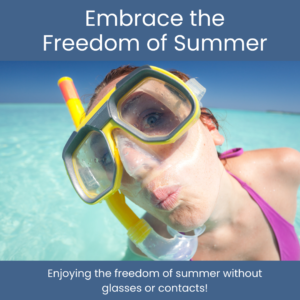 snorkel without glasses or contacts